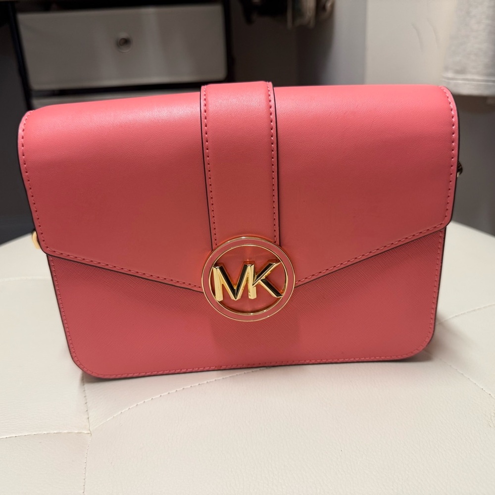 SOLD Michael Kors Coral Crossbody Bag